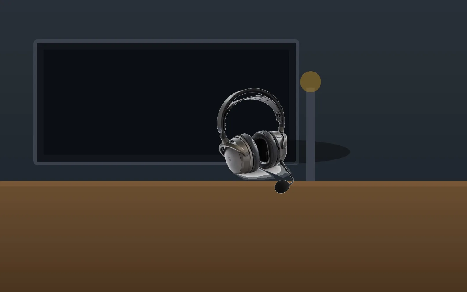 Audeze Maxwell in-room mockup from real product photo