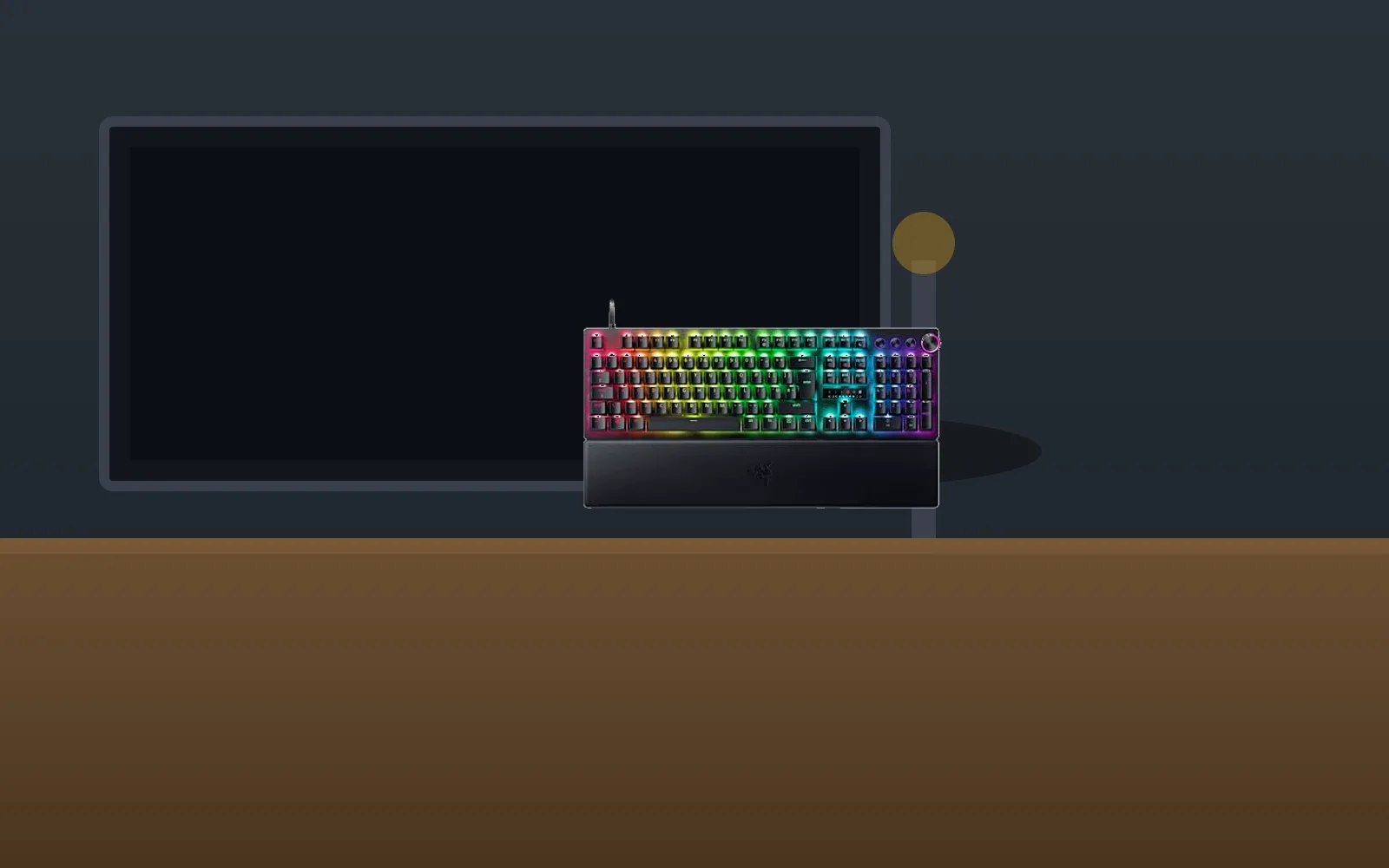 Razer Huntsman V3 Pro in-room mockup