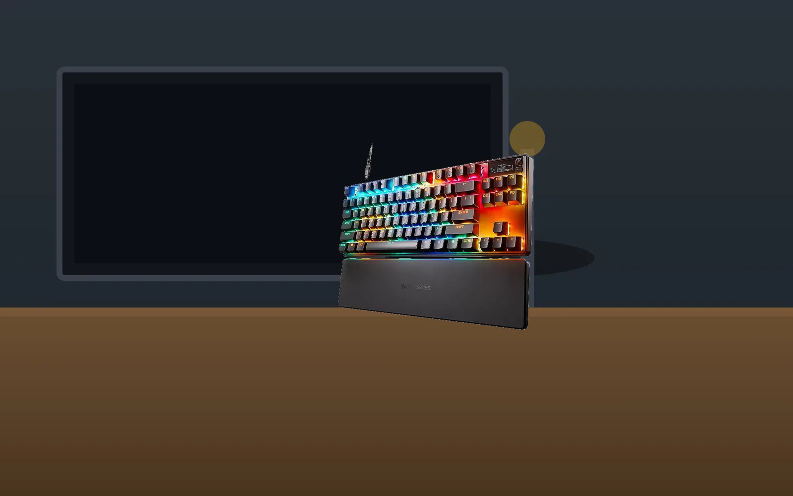 SteelSeries Apex Pro TKL in-room mockup